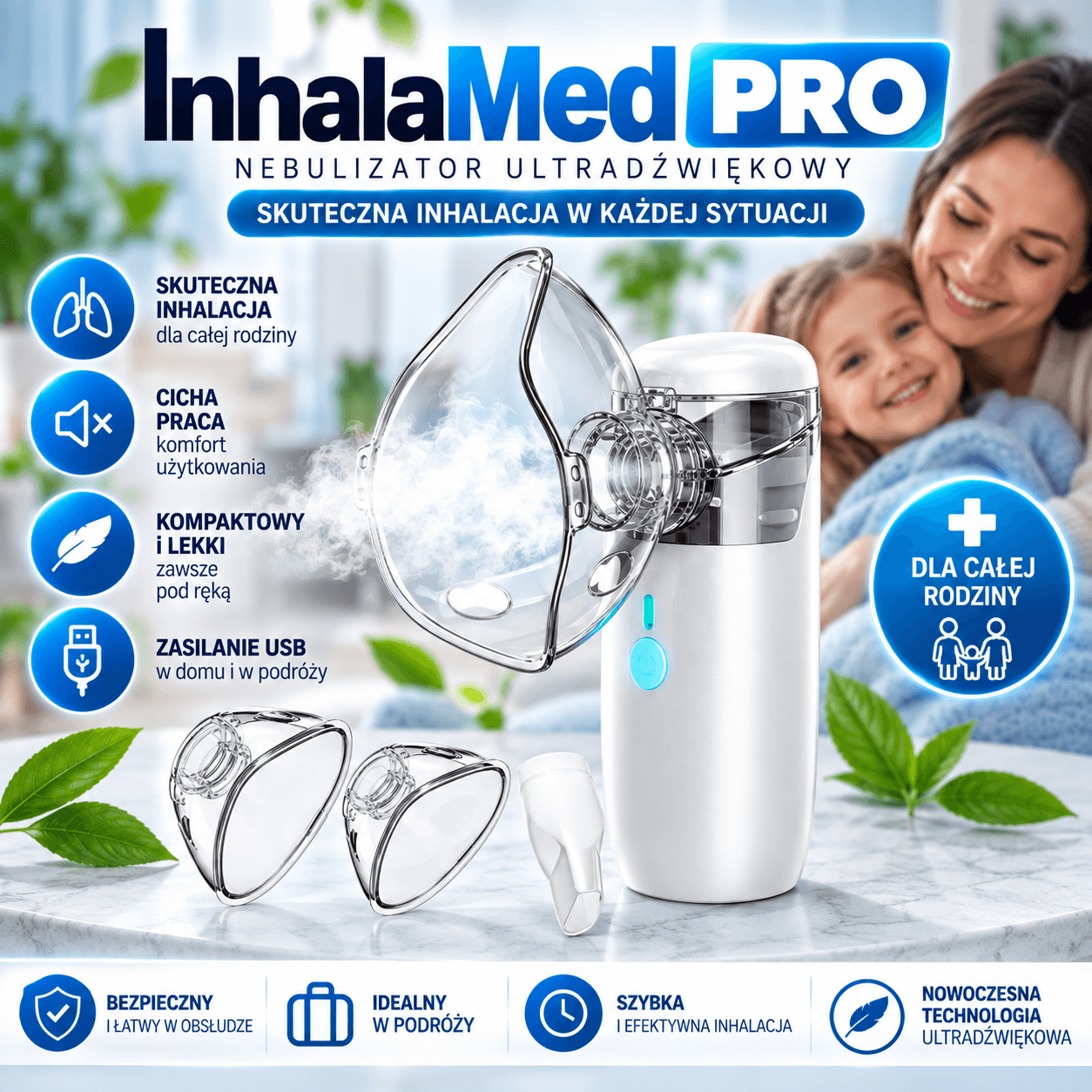 💨InhalaMED PRO~Inhalator Nebulizator Ultradźwiękowy💨