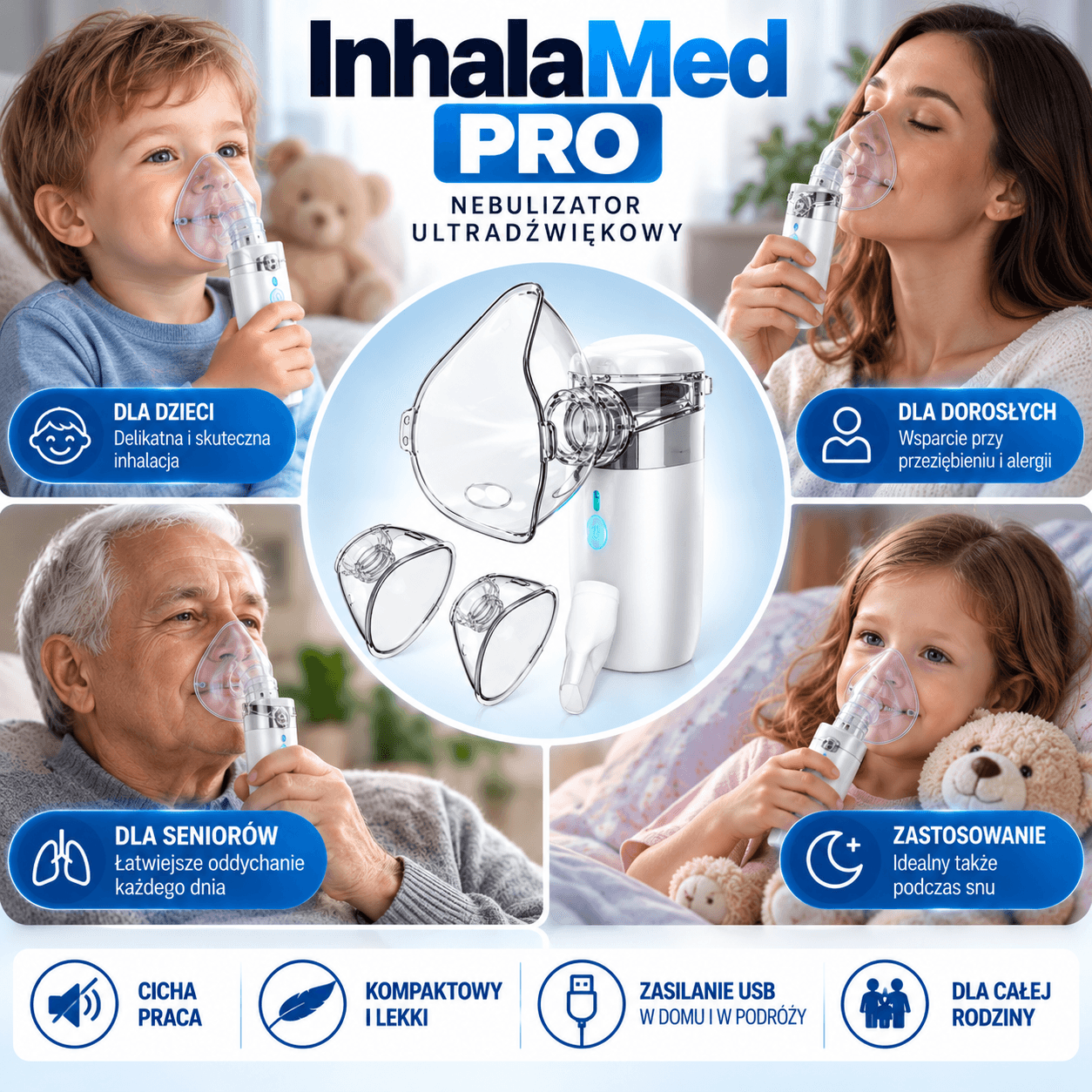 💨InhalaMED PRO~Inhalator Nebulizator Ultradźwiękowy💨